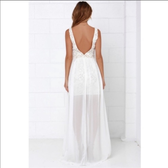 Lulu’s Make Way for Wonderful - White Maxi Dress - Picture 4 of 8